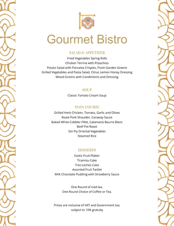 Free Restaurant Buffet Menu Template to Edit Online Free Restaurant Buffet Menu Template to Edit Online