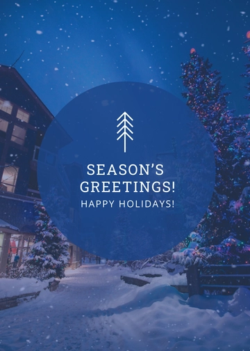 Free Holiday Greeting Photo Card Template to Edit Online