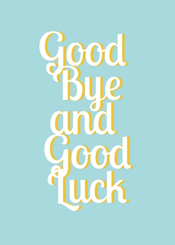 Free Office Goodbye Card Template to Edit Online