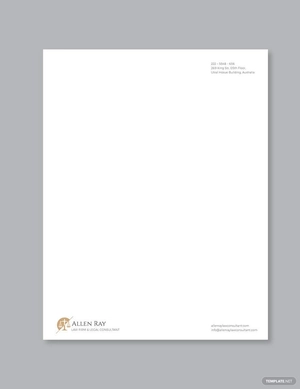 Legal Services Letterhead Template
