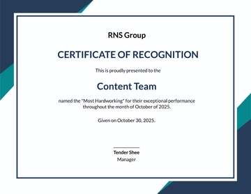 Free Winning Team Certificate Template to Edit Online