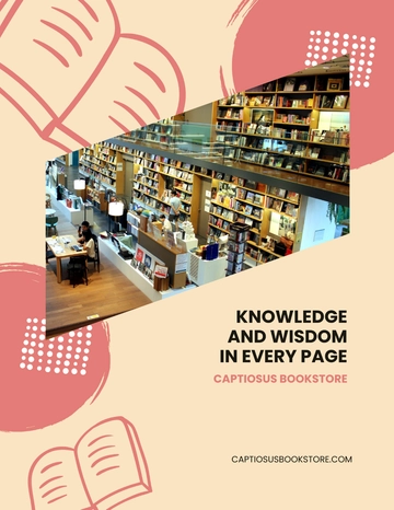 Free Book Store Flyer Template to Edit Online