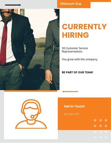 Free Employee Recruitment Flyer Template to Edit Online