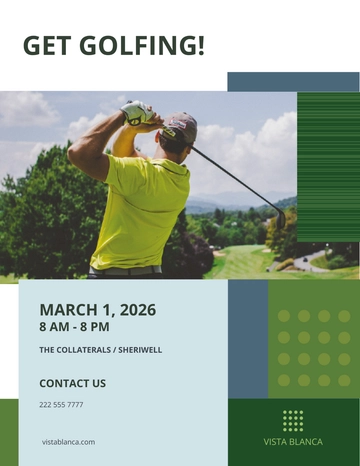 Free Golf Course Flyer Template to Edit Online