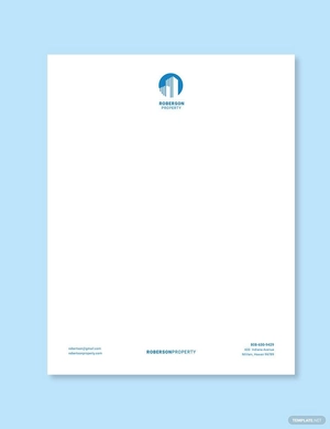 Property Dealer Letterhead Template