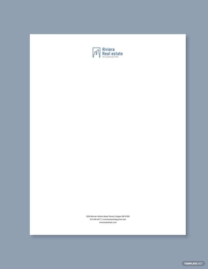Real Estate Agency Letterhead Template