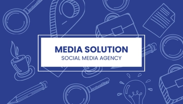 Free Creative Social Media Business Card Template to Edit Online