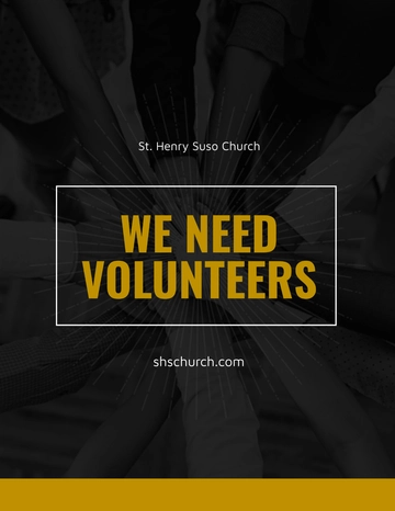 Free Church Volunteer Flyer Template to Edit Online