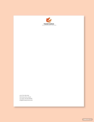 Trucking Company Letterhead Template