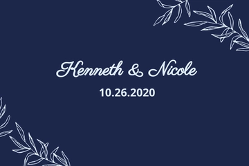 Free Wedding Save The Date Postcard Template to Edit Online