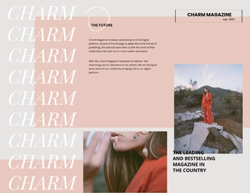 Free Magazine Tri-Fold Brochure Template to Edit Online