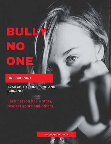 Free Bullying Flyer Template to Edit Online