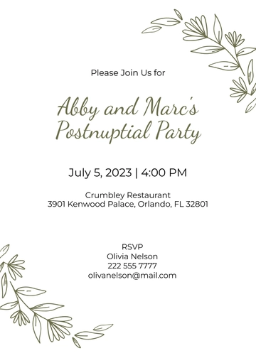 Free Event Email Invitation Template to Edit Online