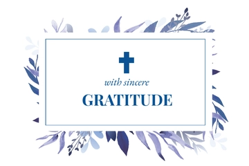 Free Bereavement Thank You Card Template to Edit Online