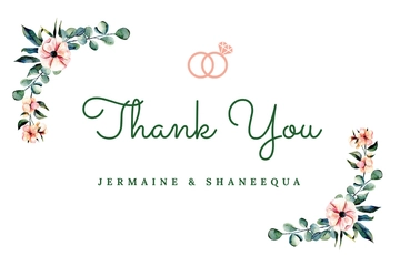 Free Engagement Thank You Card Template to Edit Online