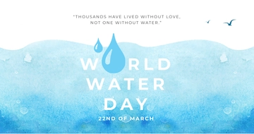 Free World Water Day Facebook Post Template to Edit Online