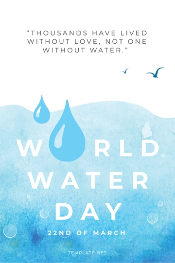 Free World Water Day Tumblr Post Template to Edit Online