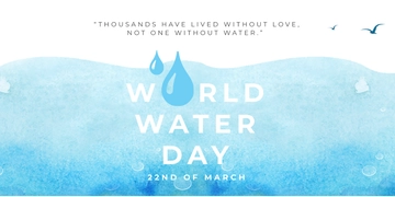 Free World Water Day Twitter Post Template to Edit Online