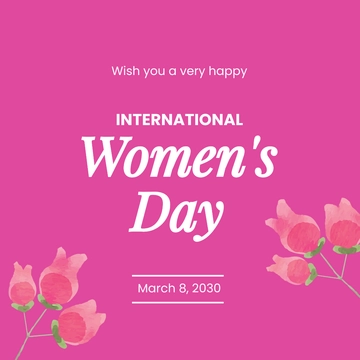 Free International Women's Day Instagram Post Template to Edit Online
