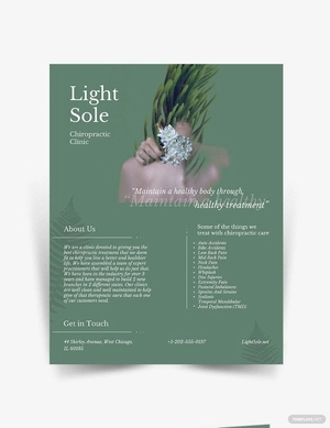 Chiropractic Clinic Flyer Template