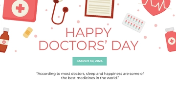 Free Doctors' Day Facebook Post Template to Edit Online