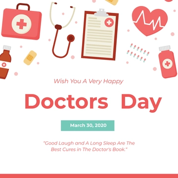 Free Doctors' Day Instagram Post Template to Edit Online