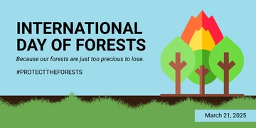 Free International Day For Forests Twitter Post Template to Edit Online