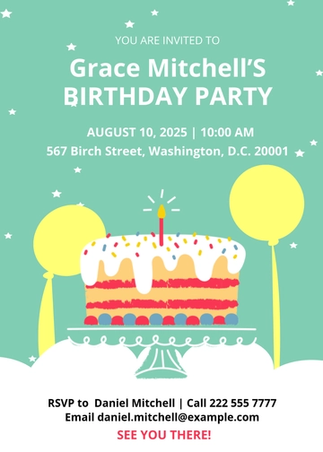 Free Boy Birthday Invitation Template to Edit Online