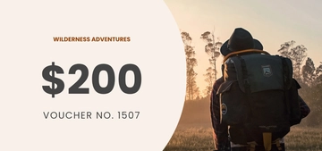 Free Adventure Gift Voucher Template to Edit Online