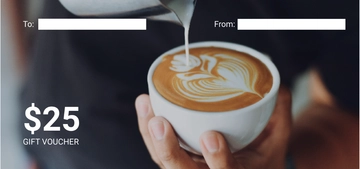 Free Cafe Gift Voucher Template to Edit Online