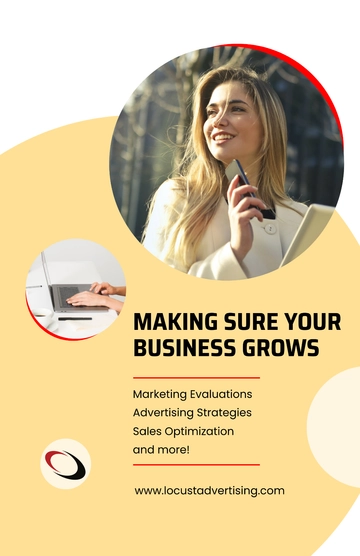 Free Advertising Consultant Poster Template to Edit Online