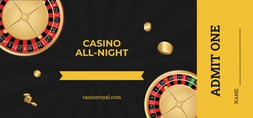 Free Casino Ticket Voucher Template to Edit Online