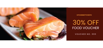 Free Dinner Food Voucher Template to Edit Online
