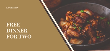 Free Dinner Gift Voucher Template to Edit Online