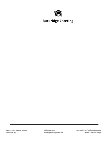 Free Food Catering Letterhead Template to Edit Online