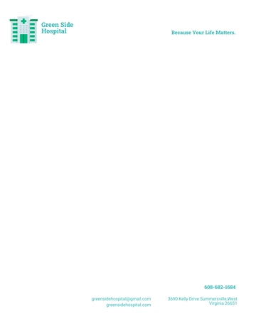 Free Hospital Letterhead Template to Edit Online