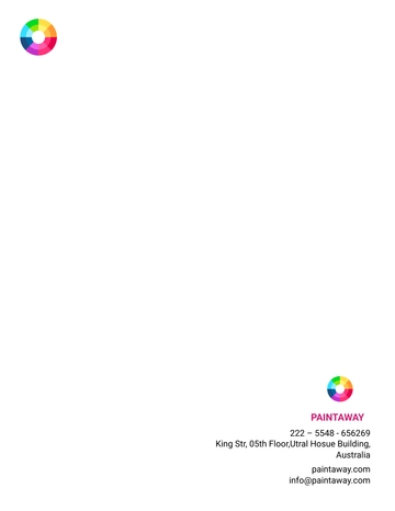Free Painting Contractor Letterhead Template to Edit Online