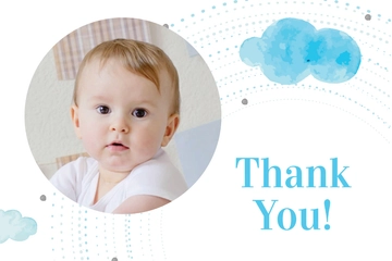 Free Baby Thank You Card Template to Edit Online