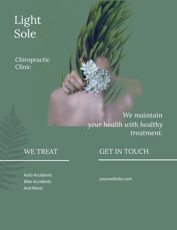 Free Chiropractic Clinic Flyer Template to Edit Online