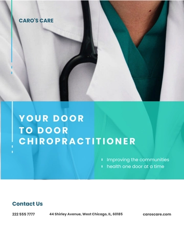 Free Chiropractor Flyer Template to Edit Online