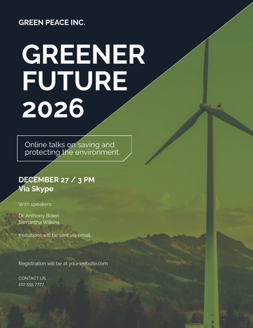 Free Environmental Company Flyer Template to Edit Online