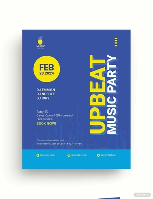 Electro Futuristic Flyer Template