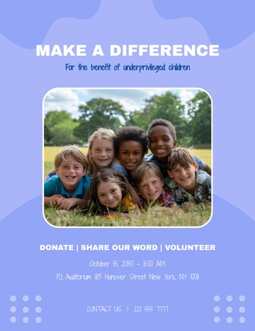 Free Fundraising Flyer Template to Edit Online