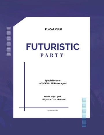 Free Futuristic Club Flyer Template to Edit Online