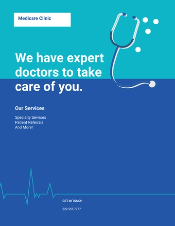 Free Healthcare Clinic Flyer Template to Edit Online