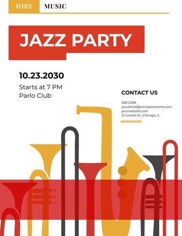 Free Jazz Flyer Template to Edit Online