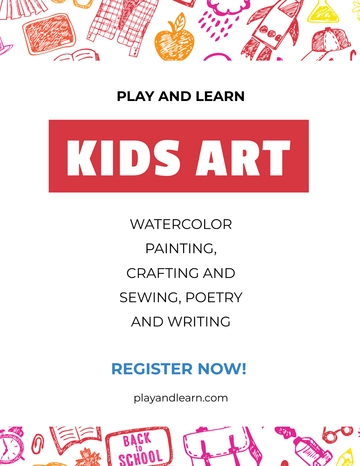 Free Kids Club Flyer Template to Edit Online