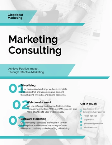 Free Business Marketing Consultant Flyer Template to Edit Online