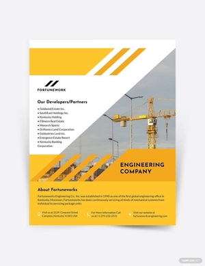 Engineering Company Flyer Template