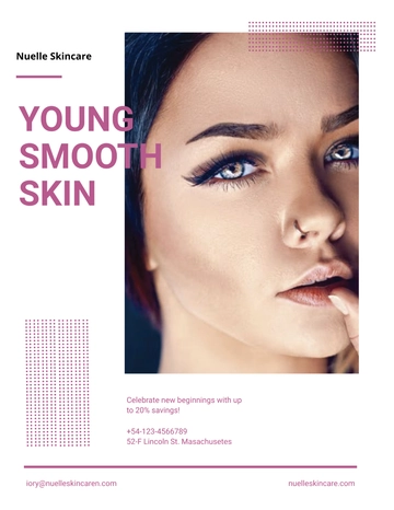 Free Skin Care Clinic Flyer Template to Edit Online